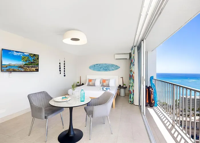 Cozy Ocean View Escape Just Steps To Waikiki Beach!